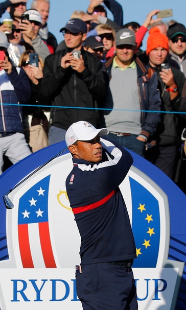 Happy times for Tiger Woods heading to a Ryder Cup